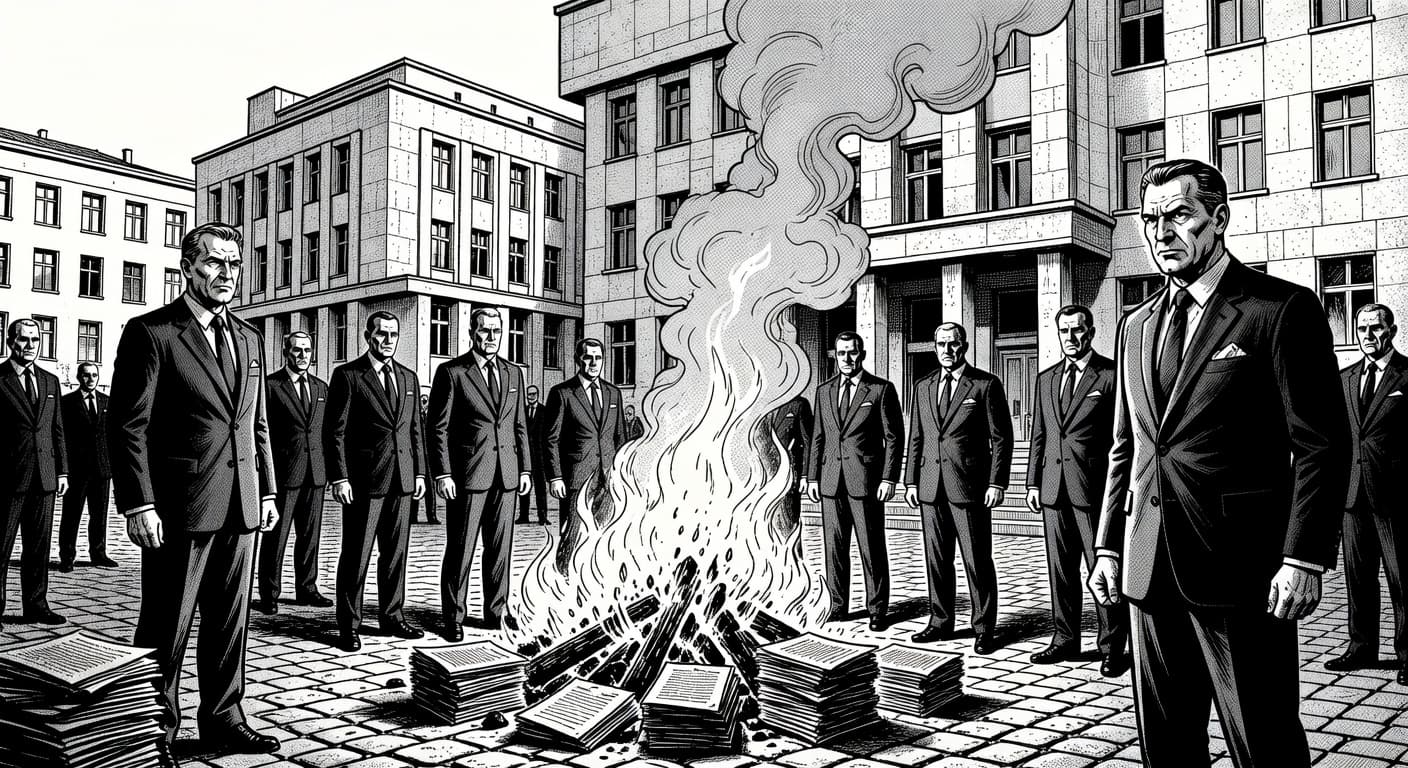 Służby Specjalne Rozpoczynają Palenie Akt, By Udowodnić Brak Tajemnic
