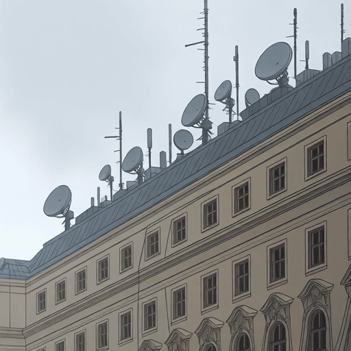 Wiedeń: Rosyjska ambasada miała więcej anten niż Polska ma wieżowców. Wywiad tłumaczy, że to "dekoracja świąteczna"